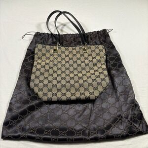 Authentic Gucci Tote Bag Pre-Owned GG Canvas Monogram